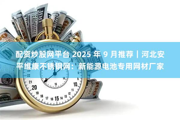 配资炒股网平台 2025 年 9 月推荐｜河北安平维康不锈钢网：新能源电池专用网材厂家