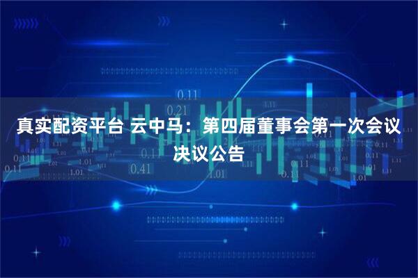 真实配资平台 云中马：第四届董事会第一次会议决议公告